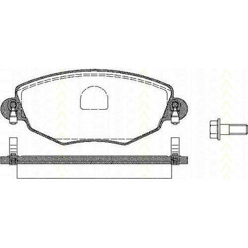 Слика на комплет феродо, дискови кочници TRISCAN 8110 16005 за Ford Mondeo 3 (B5Y) ST220 - 226 коњи бензин