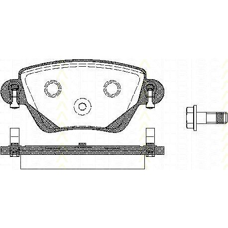 Слика на комплет феродо, дискови кочници TRISCAN 8110 16006 за Ford Mondeo 3 (B5Y) ST220 - 226 коњи бензин