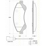 Слика 1 $на Комплет феродо, дискови кочници TRISCAN 8110 16017