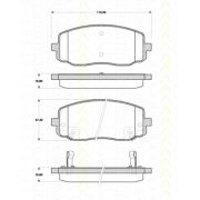 Слика 1 $на Комплет феродо, дискови кочници TRISCAN 8110 18017