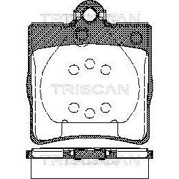 Слика на комплет феродо, дискови кочници TRISCAN 8110 23018 за Mercedes C-class Sports Coupe (CL203) C 220 CDI (203.708) - 150 коњи дизел