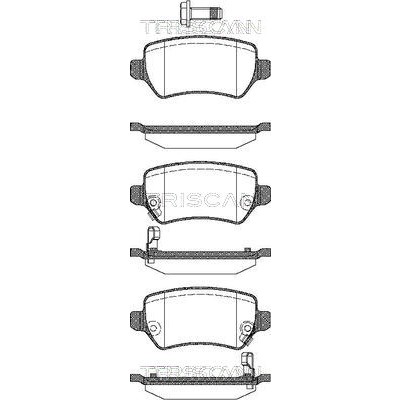 Слика на комплет феродо, дискови кочници TRISCAN 8110 24019 за Opel Astra G Saloon 1.6 - 103 коњи бензин