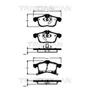 Слика 1 на комплет феродо, дискови кочници TRISCAN 8110 24025