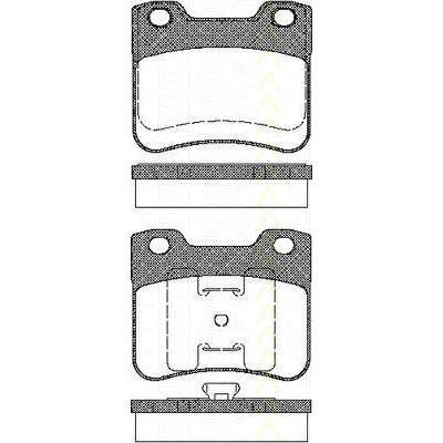 Слика на комплет феродо, дискови кочници TRISCAN 8110 28005 за Citroen Saxo S0,S1 1.0 X - 50 коњи бензин