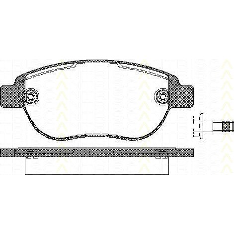 Слика на комплет феродо, дискови кочници TRISCAN 8110 28022 за Fiat Doblo Cargo 223 1.4 - 77 коњи бензин