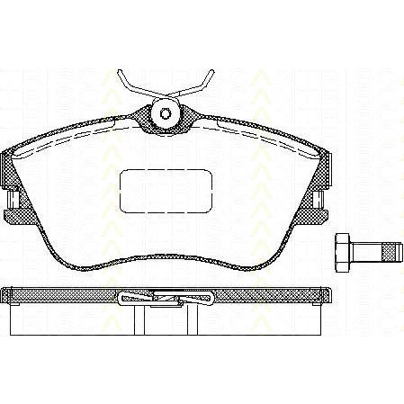 Слика на комплет феродо, дискови кочници TRISCAN 8110 29001 за VW Transporter T4 Box 1.9 D - 60 коњи дизел