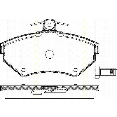 Слика на комплет феродо, дискови кочници TRISCAN 8110 29012 за VW Caddy 2 Box (9K9A) 1.7 SDI - 57 коњи дизел