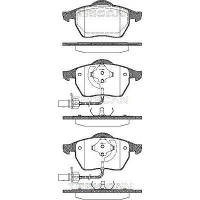 Слика на комплет феродо, дискови кочници TRISCAN 8110 29016 за Audi A4 Avant (8D5, B5) 1.9 TDI quattro - 110 коњи дизел