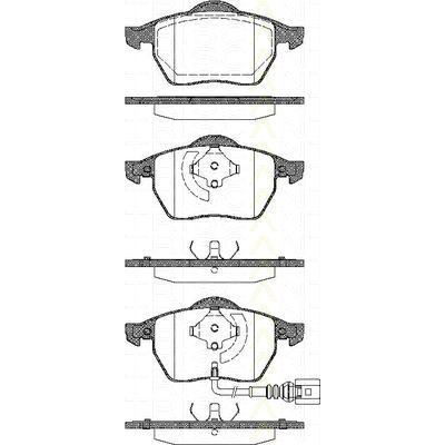 Слика на комплет феродо, дискови кочници TRISCAN 8110 29040 за Audi TT (8N3) 1.8 T - 190 коњи бензин