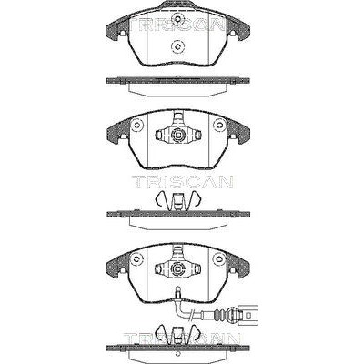 Слика на комплет феродо, дискови кочници TRISCAN 8110 29051 за VW Caddy 3 Box 1.6 TDI - 102 коњи дизел