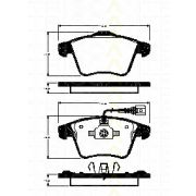 Слика 1 $на Комплет феродо, дискови кочници TRISCAN 8110 29167