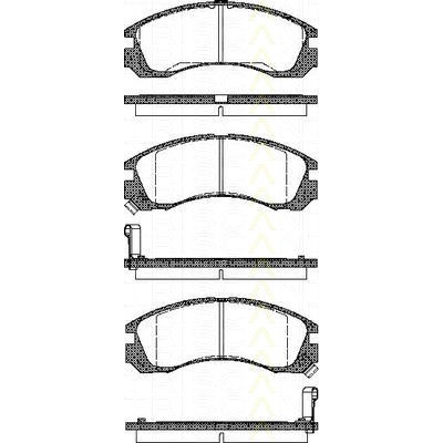 Слика на комплет феродо, дискови кочници TRISCAN 8110 42002 за Mitsubishi 3000GT (Z16A) 3.0 i 24V 4WD (Z16A) - 286 коњи бензин