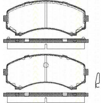 Слика на комплет феродо, дискови кочници TRISCAN 8110 42017 за Mitsubishi Grandis (NA W) 2.4 - 177 коњи бензин