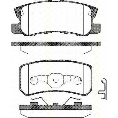 Слика на комплет феродо, дискови кочници TRISCAN 8110 42018 за Mitsubishi Outlander (CW) 2.2 DI-D 4WD - 156 коњи дизел