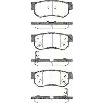 Слика на комплет феродо, дискови кочници TRISCAN 8110 43011 за Hyundai Matrix (FC) 1.5 CRDi - 82 коњи дизел