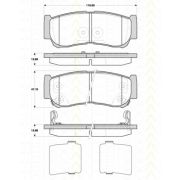 Слика 1 $на Комплет феродо, дискови кочници TRISCAN 8110 43030