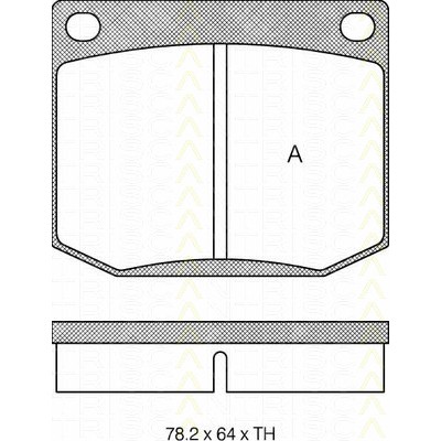 Слика на Комплет феродо, дискови кочници TRISCAN 8110 65604