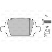 Слика 2 на комплет феродо, дискови кочници VALEO 598457