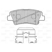 Слика 2 на комплет феродо, дискови кочници VALEO 601301