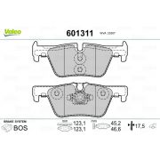 Слика 1 на комплет феродо, дискови кочници VALEO 601311