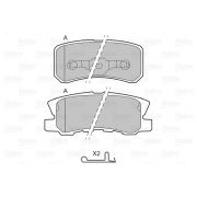 Слика 2 на комплет феродо, дискови кочници VALEO 601321