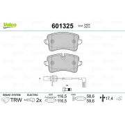 Слика 1 на комплет феродо, дискови кочници VALEO 601325