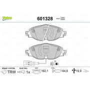 Слика 1 на комплет феродо, дискови кочници VALEO 601328