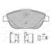 Слика 2 на комплет феродо, дискови кочници VALEO 601334