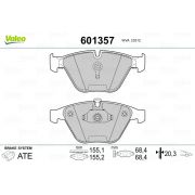 Слика 1 на комплет феродо, дискови кочници VALEO 601357