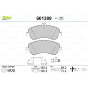 Слика 1 на комплет феродо, дискови кочници VALEO 601389