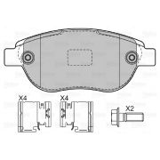 Слика 2 на комплет феродо, дискови кочници VALEO 601465