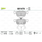 Слика 1 на комплет феродо, дискови кочници VALEO 601479