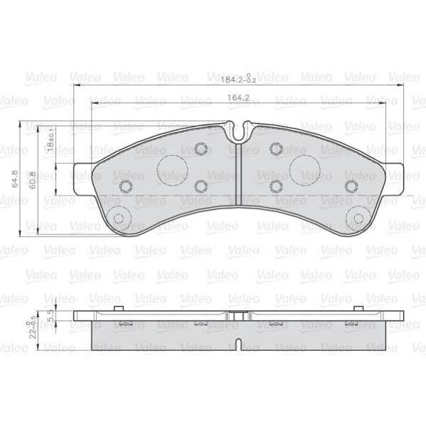 Слика на Комплет феродо, дискови кочници VALEO 872231