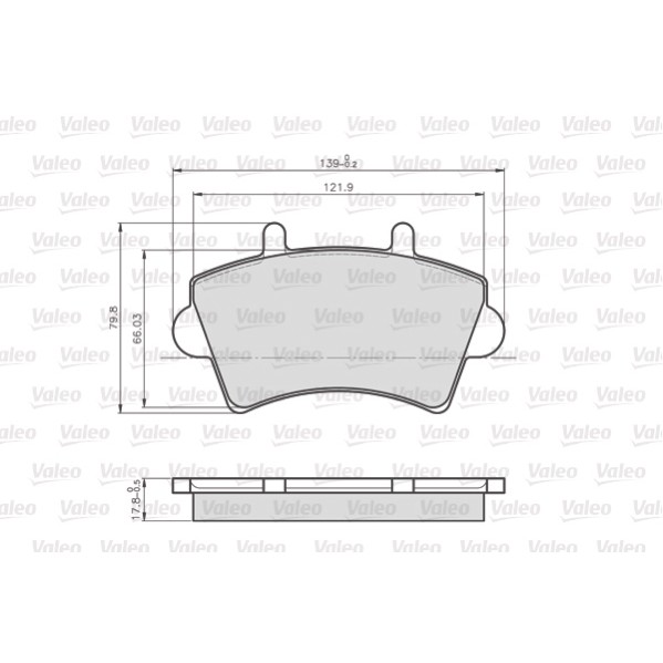 Слика на комплет феродо, дискови кочници VALEO 872613 за Opel Movano Dumptruck (H9) 2.8 DTI - 114 коњи дизел