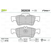 Слика 1 на комплет феродо, дискови кочници VALEO FIRST 302039