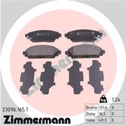 Слика 1 $на Комплет феродо, дискови кочници ZIMMERMANN 23096.165.1