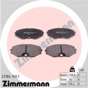 Слика 1 $на Комплет феродо, дискови кочници ZIMMERMANN 23184.150.1