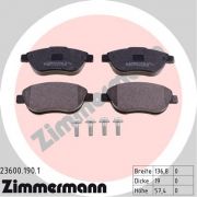 Слика 1 на комплет феродо, дискови кочници ZIMMERMANN 23600.190.1