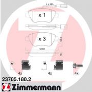 Слика 1 на комплет феродо, дискови кочници ZIMMERMANN 23705.180.2