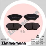 Слика 1 $на Комплет феродо, дискови кочници ZIMMERMANN 23863.160.1