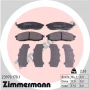 Слика 1 $на Комплет феродо, дискови кочници ZIMMERMANN 23970.170.1