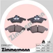 Слика 1 $на Комплет феродо, дискови кочници ZIMMERMANN 23990.205.1