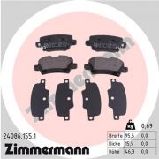 Слика 1 $на Комплет феродо, дискови кочници ZIMMERMANN 24086.155.1