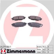 Слика 1 на комплет феродо, дискови кочници ZIMMERMANN 24271.150.1