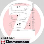 Слика 1 на комплет феродо, дискови кочници ZIMMERMANN 24283.175.1