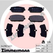 Слика 1 $на Комплет феродо, дискови кочници ZIMMERMANN 24298.140.1