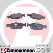 Слика 1 $на Комплет феродо, дискови кочници ZIMMERMANN 24487.160.1