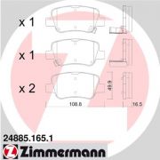 Слика 1 $на Комплет феродо, дискови кочници ZIMMERMANN 24885.165.1