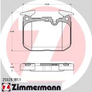 Слика 1 на комплет феродо, дискови кочници ZIMMERMANN 25028.181.1