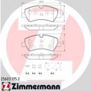 Слика 1 на комплет феродо, дискови кочници ZIMMERMANN 25603.175.2